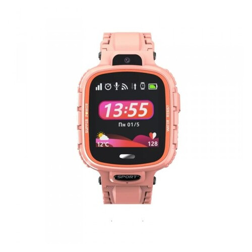 Дитячий телефон-годинник з GPS трекером GOGPS ME K27 Рожевий (K27PK) фото №3