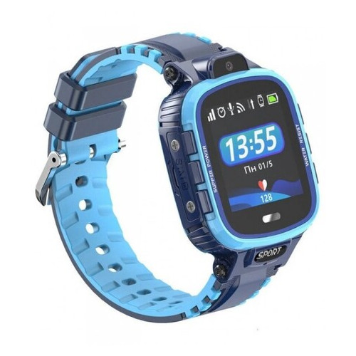 Дитячий телефон-годинник с GPS трекером GOGPS ME K27 Синие (K27BL) фото №3