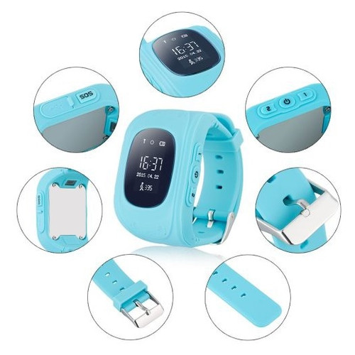 Дитячий розумний годинник Smart Watch GPS Q50/G36 Light Blue фото №2