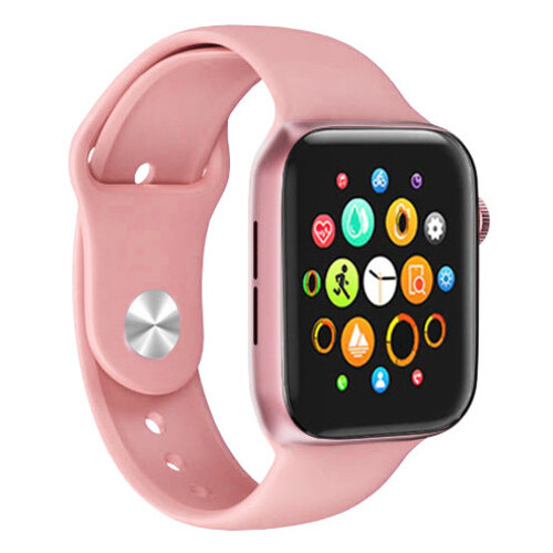 Смарт-годинник Smart Watch Series 6 M443, 44mm Aluminium, Viber, беспроводная зарядка, pink (8157) фото №2