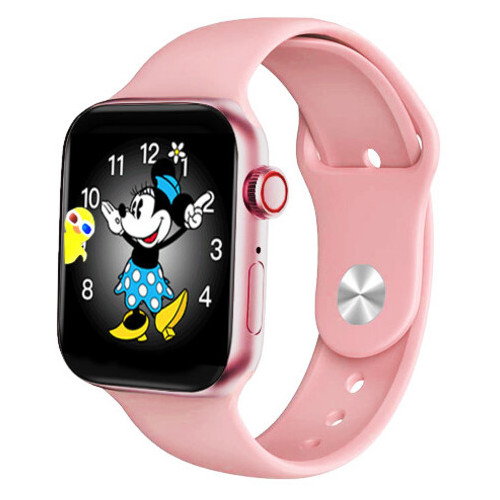 Смарт-годинник Smart Watch Series 6 M443, 44mm Aluminium, Viber, беспроводная зарядка, pink (8157) фото №3