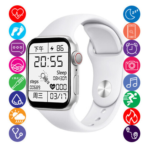 Смарт-годинник Smart Watch Series 6 Z32 PRO, 44mm Aluminium, 2 ремінці, white (8528) фото №1