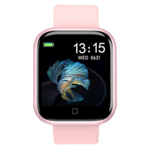 Смарт-годинник Smart Watch T80S, два браслета, температура тела, давление, оксиметр, pink (7677) фото №3