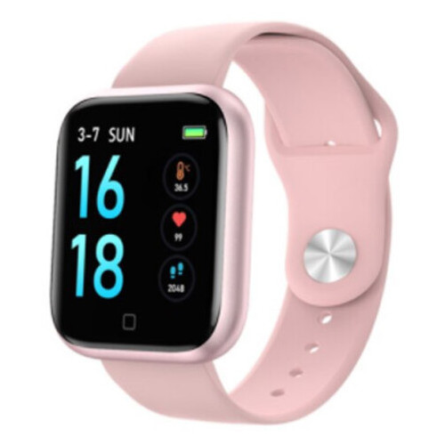Смарт-годинник Smart Watch T80S, два браслета, температура тела, давление, оксиметр, pink (7677) фото №4