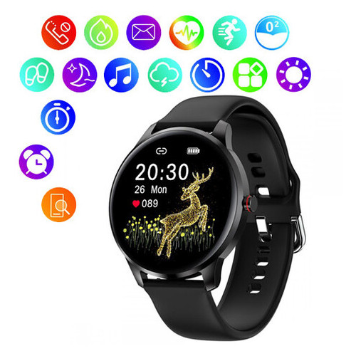 Смарт-годинник Smart Watch LW29 Full-touch Screen black (8335) фото №1