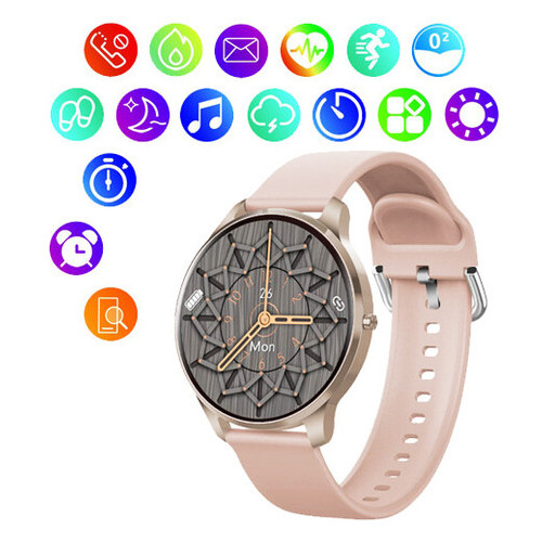 Смарт-годинник Smart Watch LW29 Full-touch Screen pink (8333) фото №1