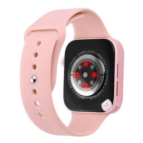 Смарт-годинник Smart Watch No.01 Pro голосовой вызов беспроводная зарядка pink (8626) фото №3