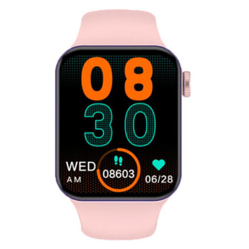 Смарт-годинник Smart Watch No.01 Pro голосовой вызов беспроводная зарядка pink (8626) фото №1