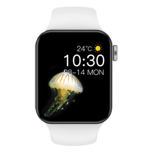 Смарт-годинник Smart Watch No.01 Pro голосовой вызов беспроводная зарядка white (8624) фото №1