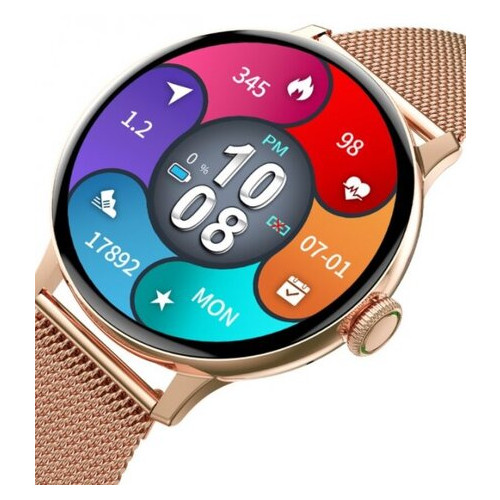 Смарт-годинник Smart Watch DT2 Gold з металевим ремінцем (DT88 Pro Plus) фото №3