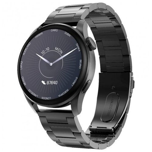 Смарт-годинник Smart Watch DT3 Black 2 ремінець силіконовий та металевий фото №1