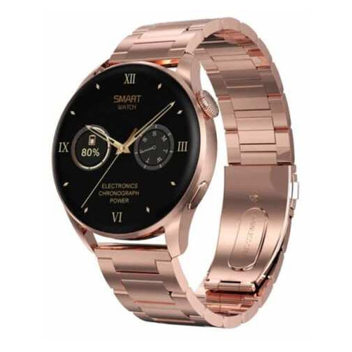 Смарт-годинник Smart Watch DT3 Gold 2 ремінця силіконовий та металевий фото №1