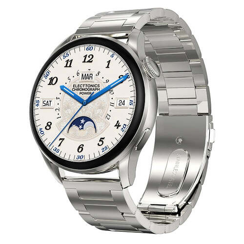 Смарт-годинник Smart Watch DT3 Silver 2 ремінець силіконовий та металевий фото №1