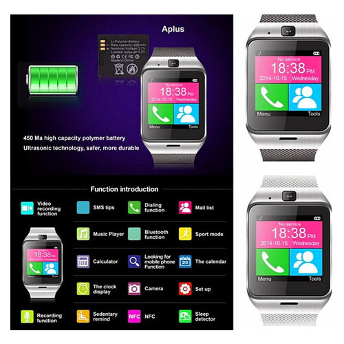 Смарт-годинник Aplus GV18 iOS/Android Біле зі сріблом фото №7