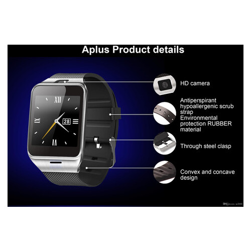 Смарт-годинник Aplus GV18 iOS/Android Біле зі сріблом фото №1