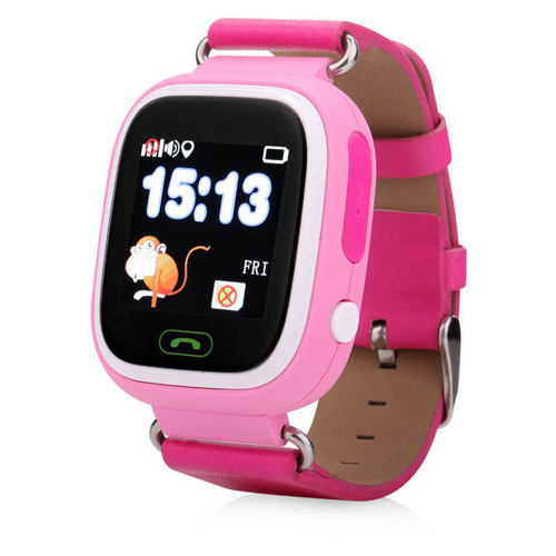 Дитячий смарт-годинник Q100 GPS GSM Wi Fi (iOS/Android) рожевий фото №6