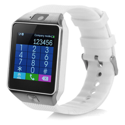 Смарт-годинник DZ09 для iOS/Android Silver White фото №5