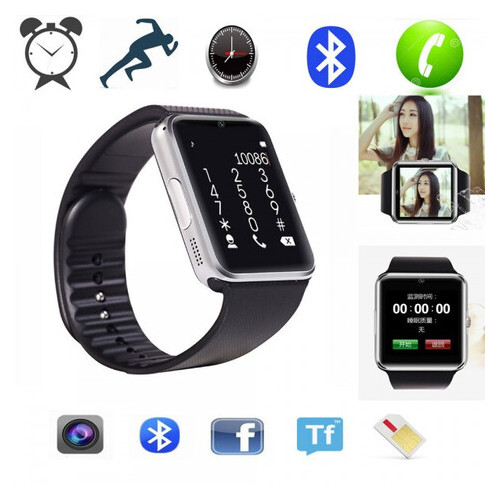 Смарт-годинник GT08 S для iOS/Android Silver фото №2