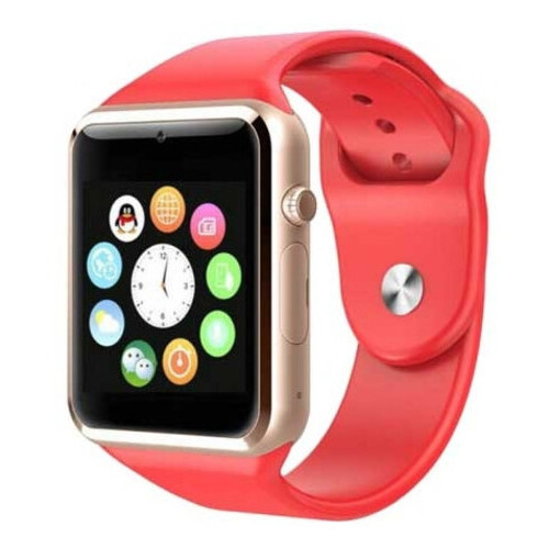 Смарт-годинник A1 для iOS/Android Red фото №4
