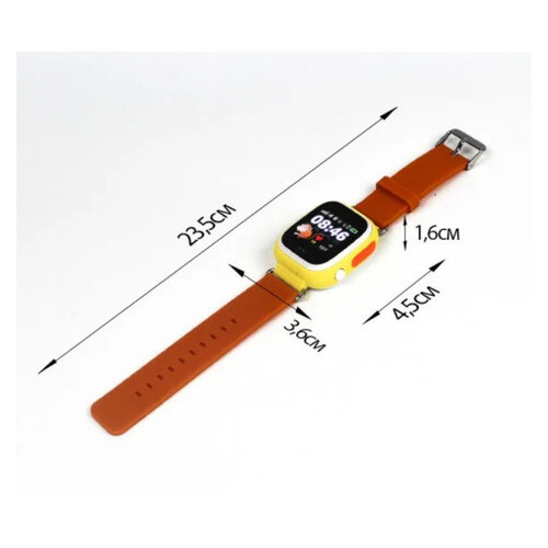Смарт годинник дитячий Q523 c GPS GSM (iOS/Android) помаранчевий фото №2