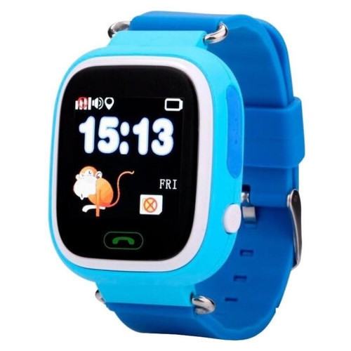Смарт часы детские Q523 c GPS GSM (iOS/Android) синие фото №1