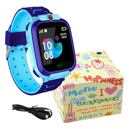 Smart годинник дитячий з GPS TD07S камера iOS/Android сині фото №2