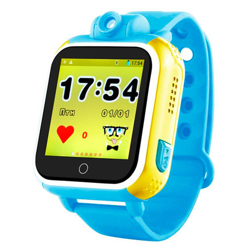Детские часы с GPS SMART BABY WATCH Q200 Голубые фото №1