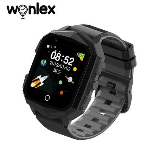 Дитячий розумний GPS годинник Wonlex KT20s Black з відеодзвінком (SBWKT20SB) фото №2