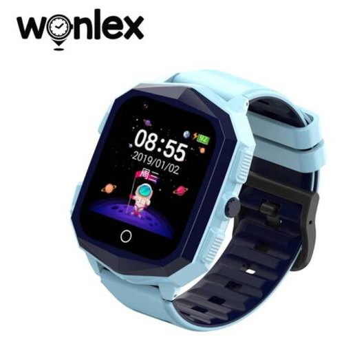 Дитячий розумний GPS годинник Wonlex KT20s Blue з відеодзвінком (SBWKT20SBLUE) фото №2