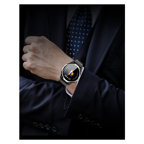 Смарт-годинник Lemfo W3 з вимірюванням тиску та ЕКГ Чорний фото №6