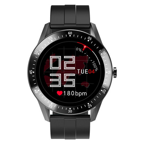 Смарт-годинник Lemfo S11 з вимірюванням тиску Чорний фото №2