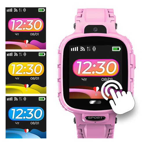 Дитячий водонепроникний смарт-годинник з GPS Jetix DF45 (WiFi Anti Lost Edition) Pink фото №7