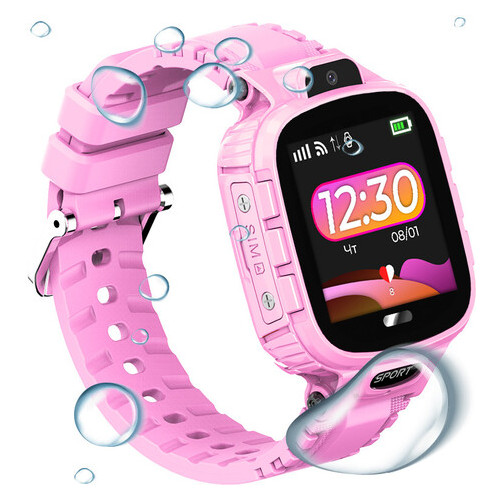 Дитячий водонепроникний смарт-годинник з GPS Jetix DF45 (WiFi Anti Lost Edition) Pink фото №2