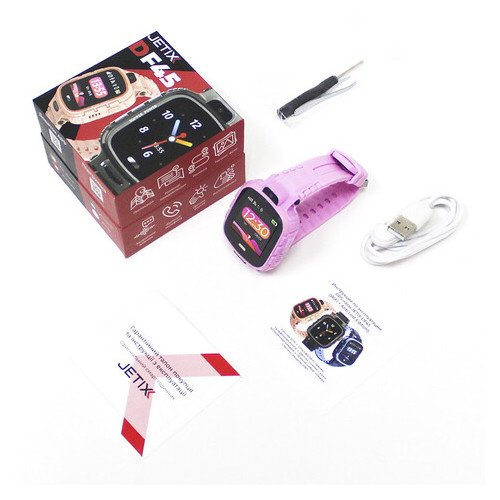 Дитячий водонепроникний смарт-годинник з GPS Jetix DF45 (WiFi Anti Lost Edition) Pink фото №9