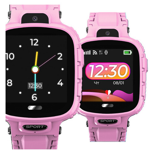 Дитячий водонепроникний смарт-годинник з GPS Jetix DF45 (WiFi Anti Lost Edition) Pink фото №4
