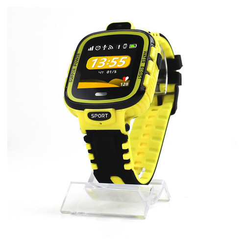 Дитячий водонепроникний смарт-годинник з GPS Jetix DF45 (WiFi + Anti Lost Edition) Yellow фото №3