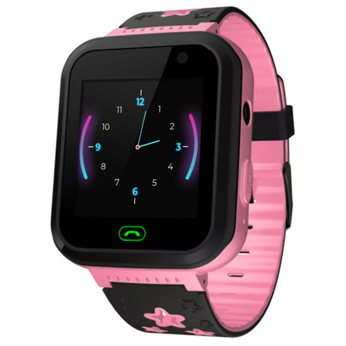 Дитячий водонепроникний смарт-годинник з GPS JETIX DF22 Light Edition оригінальний з телефоном і камерою (Pink) фото №1
