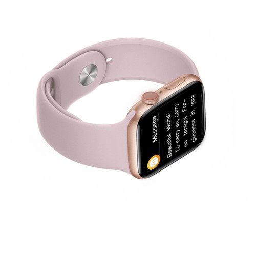 Смарт часы IWO FT50 Lite с пульсометром (Розовый) фото №2
