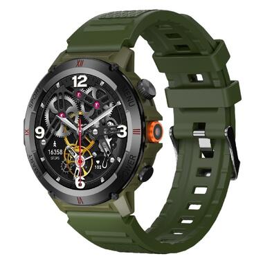 Смарт-часы IWO X22 38mm 330 mAh IP68 Army Green (IWOX22AG) фото №1