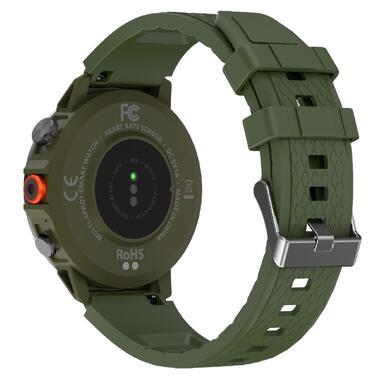 Смарт-часы IWO X22 38mm 330 mAh IP68 Army Green (IWOX22AG) фото №3