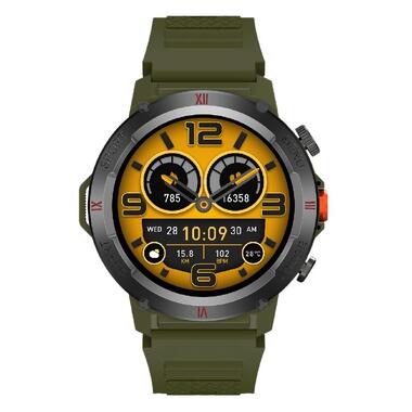 Смарт-часы IWO X22 38mm 330 mAh IP68 Army Green (IWOX22AG) фото №5