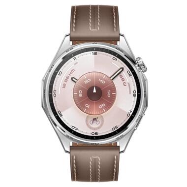 Смарт-часы Huawei WATCH GT 6 46mm Brown Leather (55020FTW) фото №2