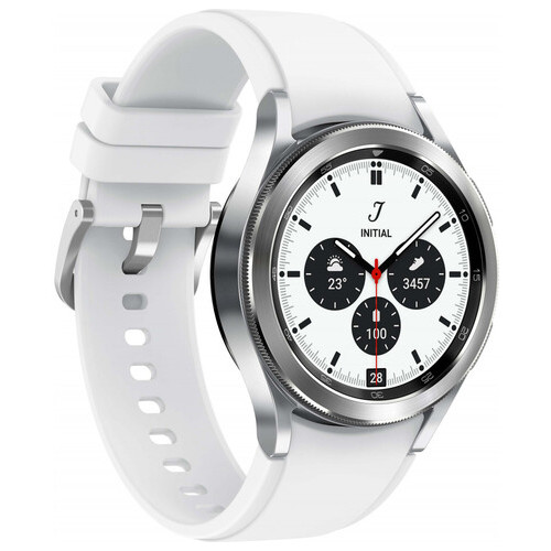 Смарт-годинник Samsung Galaxy Watch 4 Classic 42mm Silver (SM-R880NZSA) *CN фото №1