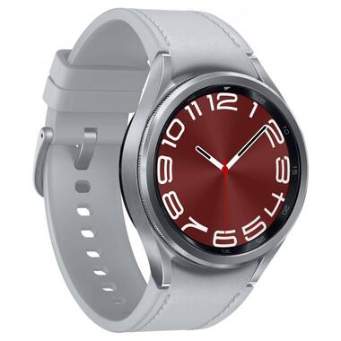 Cмарт-годинник Samsung Galaxy Watch 6 Classic 43mm (R950) 1.31 432x432 sAMOLED BT 5.3 NFC 2/16GB Silver (SM-R950NZSASEK) фото №1