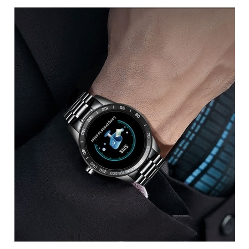 Розумний годинник Smart Lige Omega Black фото №5