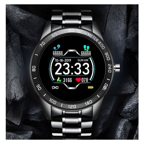 Розумний годинник Smart Lige Omega Black фото №7