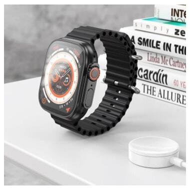 Смарт-часи Hoco Smart Watch Y12 Ultra (call version) Black фото №2