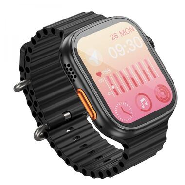 Смарт-годинник Hoco Smart Watch Y12 Ultra (call version) Black фото №2