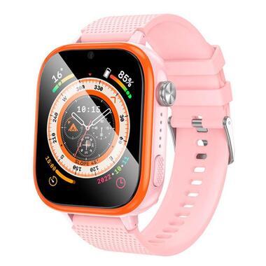 Смарт-часы детские HOCO Y101 4G GPS розовые фото №1