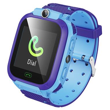 Детские смарт-часы HOCO Y105 36mm 400 mAh children phone watch Blue (6942007658645) фото №1